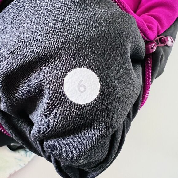 LULULEMON ATHLETICA Pigment Wave Multi Black Plum Speed Tight III Leggings- US 6 - Picture 7 of 8